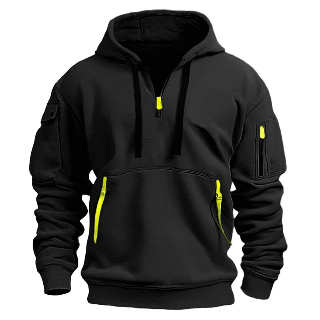 Half zipper hoodie