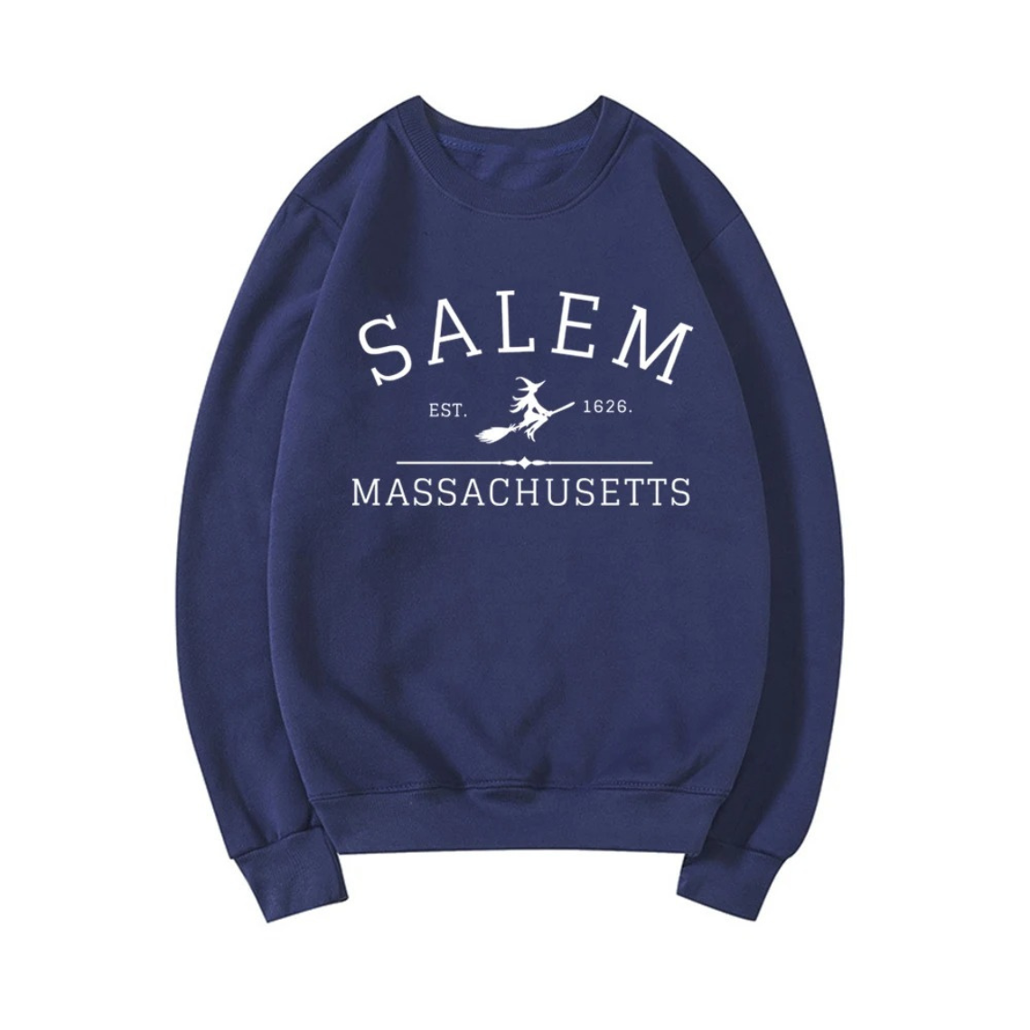 Casual Sweatshirt Met Salem Massachusetts Ontwerp - Dames Trui