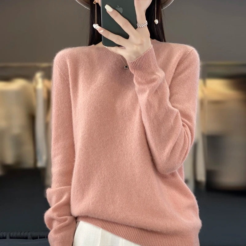 Stylish cashmere sweater for women - Soft knitted sweater for fall