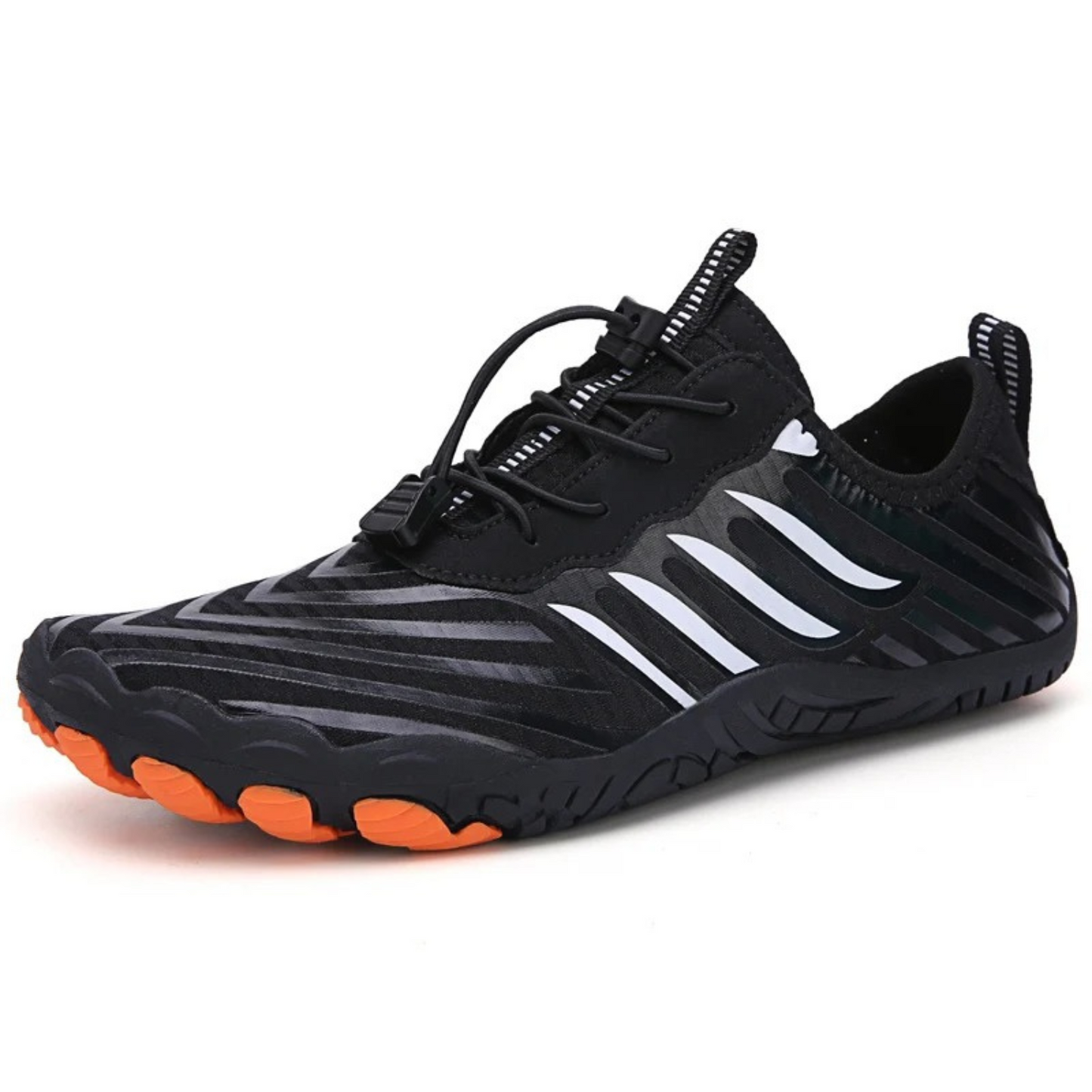 Swimming Running barefoot shoes for men with laces and stripes