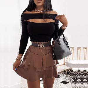 Modern waist mini puff skirt cake skirt