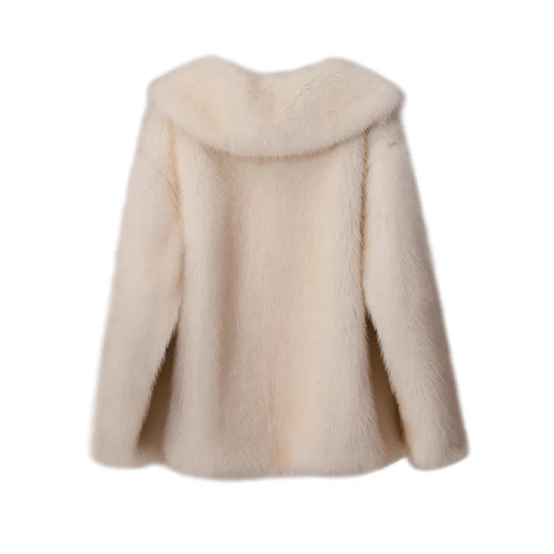Coat | Oversized faux fur coat