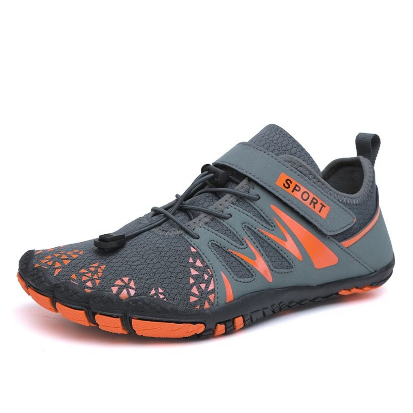Swimming Running barefoot shoes for men with laces and stripes