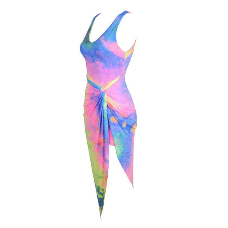 Graceful Rainbow gradient dress