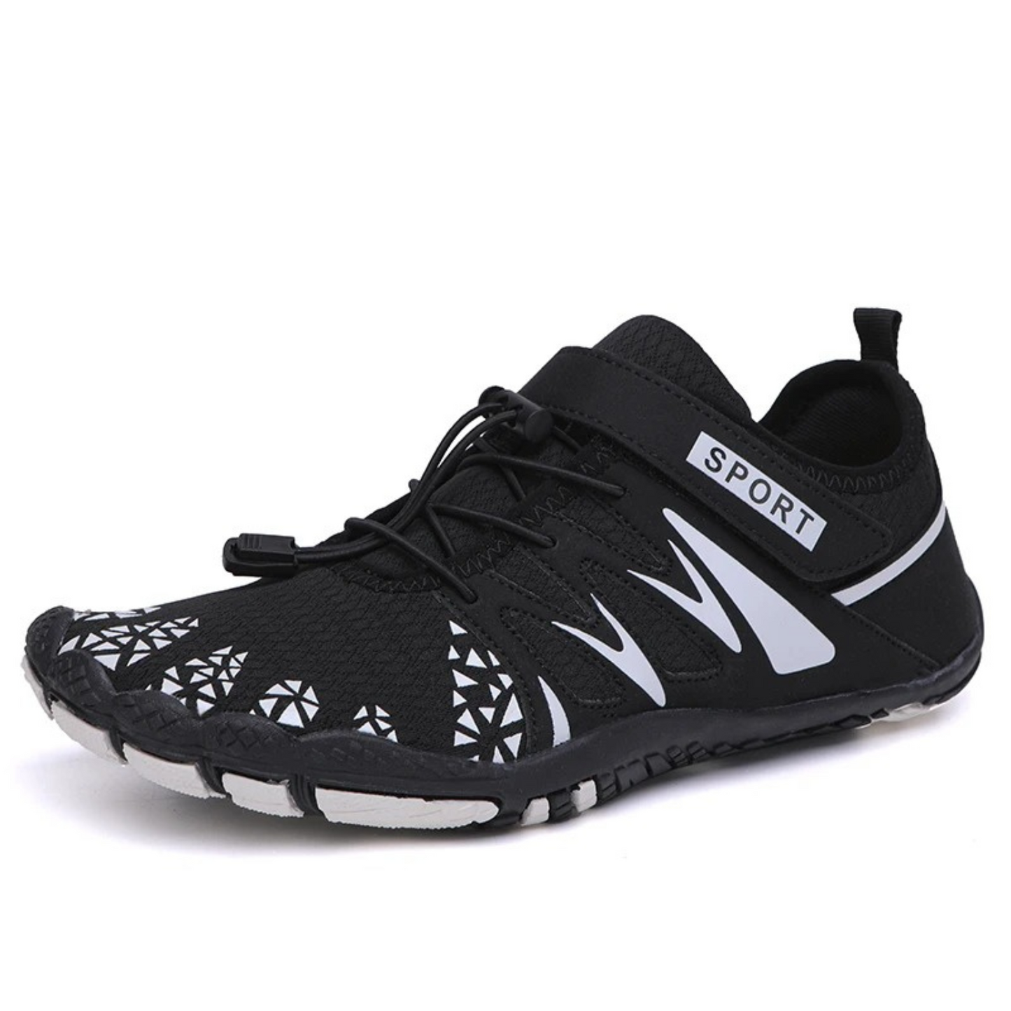 Swimming Running barefoot shoes for men with laces and stripes