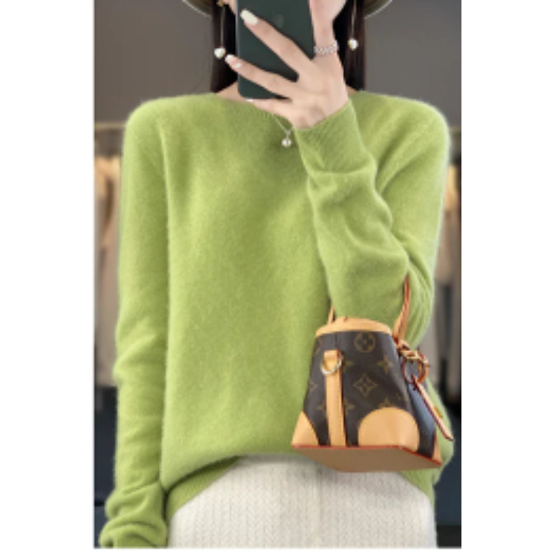 Stylish cashmere sweater for women - Soft knitted sweater for fall