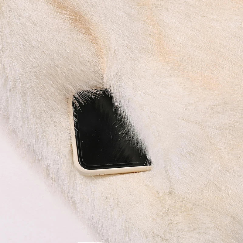 Coat | Oversized faux fur coat