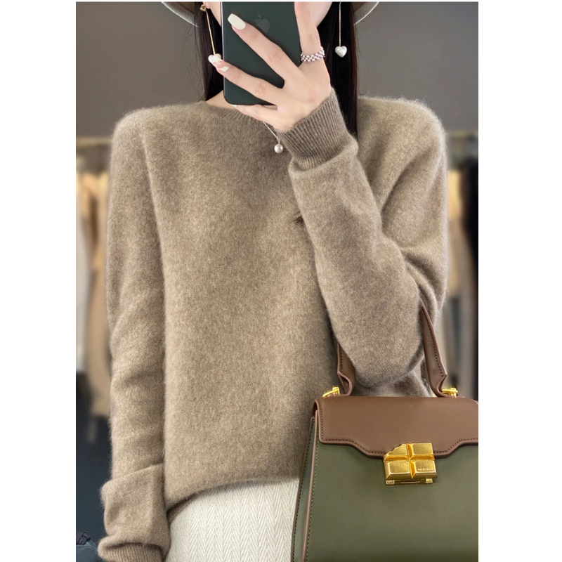 Stylish cashmere sweater for women - Soft knitted sweater for fall
