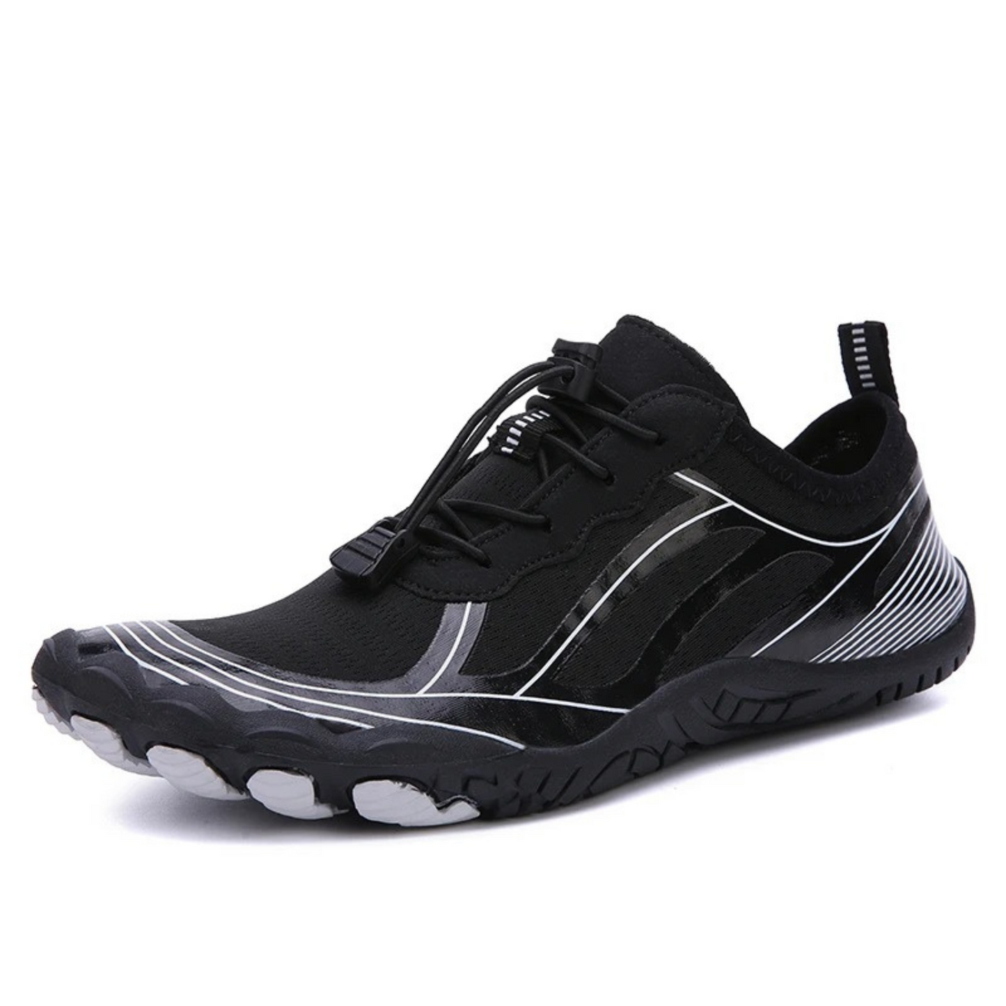 Swimming Running barefoot shoes for men with laces and stripes