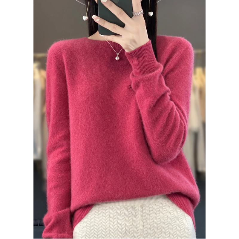 Stylish cashmere sweater for women - Soft knitted sweater for fall