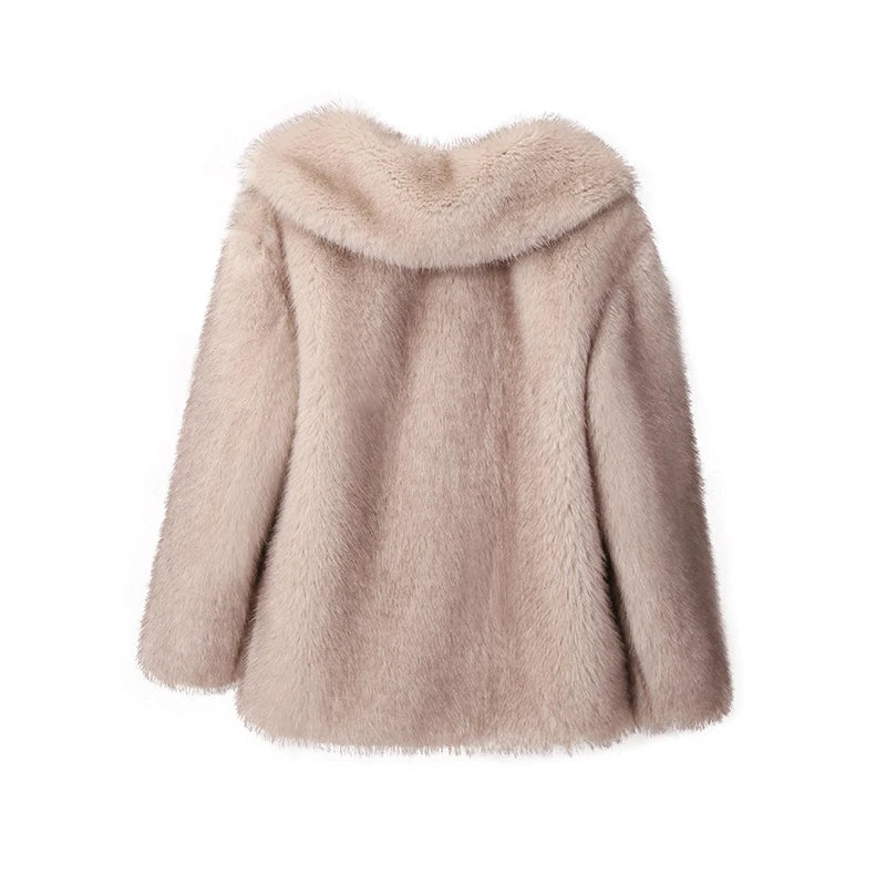 Coat | Oversized faux fur coat