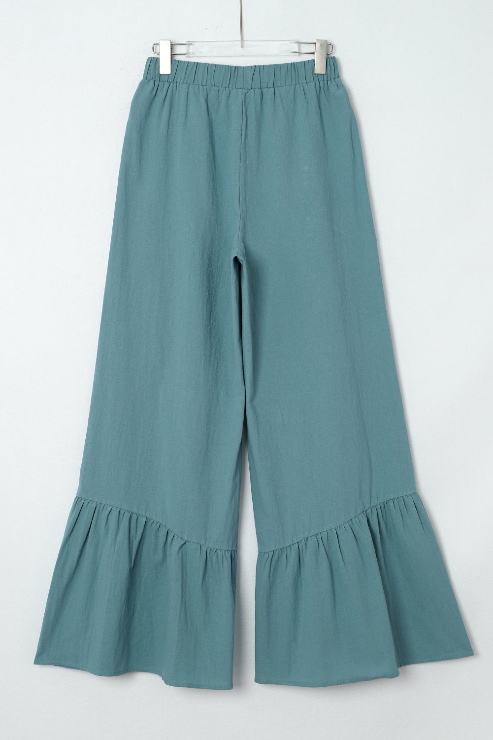 Ruffled pants with high waist