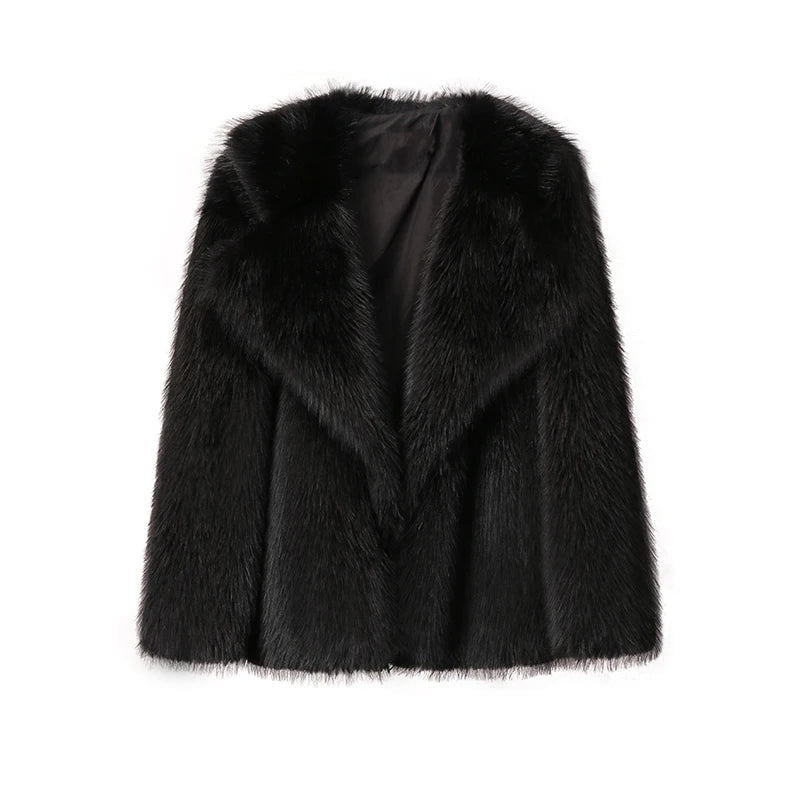 Coat | Oversized faux fur coat