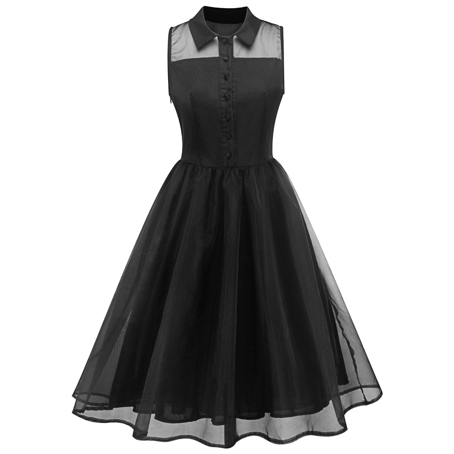 Seductive black summer dress for women