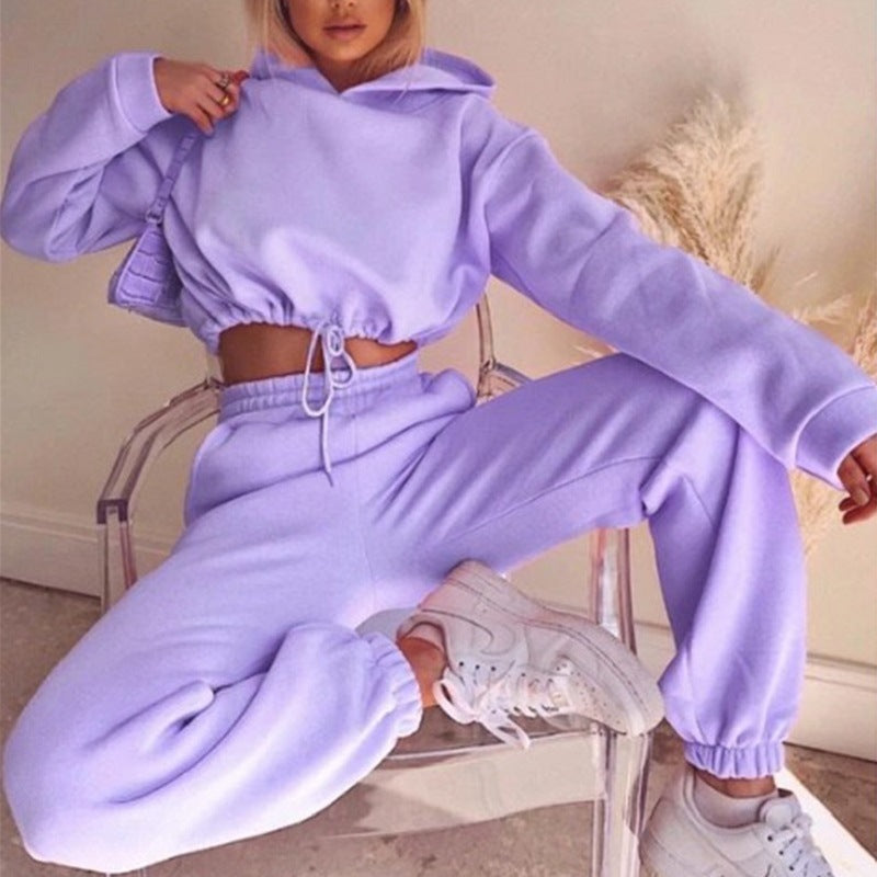 Elegance - Ladies 2-piece tracksuit with long-sleeved hoodie