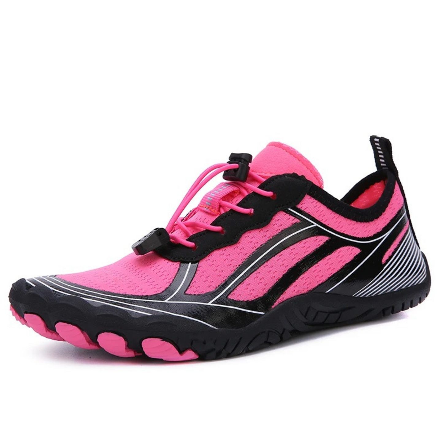 Swimming Running barefoot shoes for men with laces and stripes