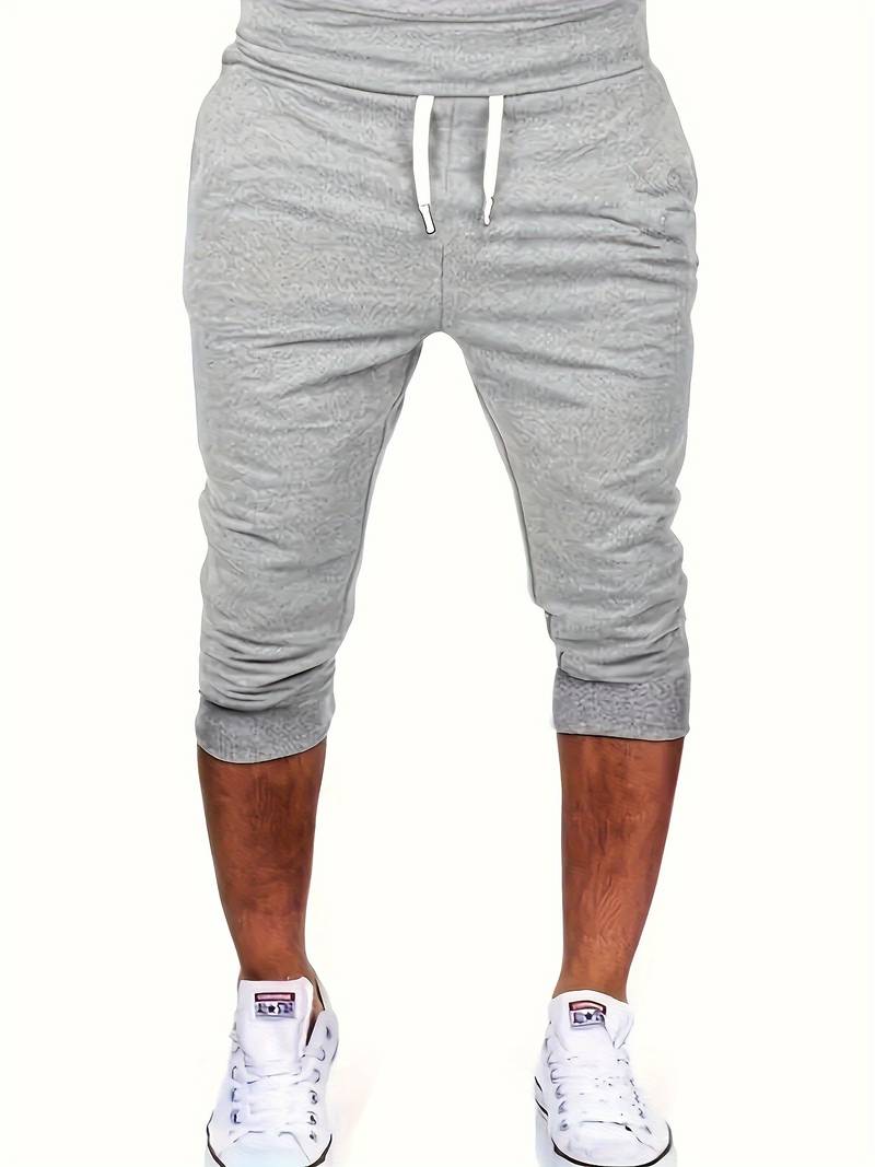 Casual shorts with drawstring for men