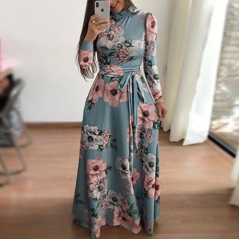 Graceful Printed tie dress in a perfect fit