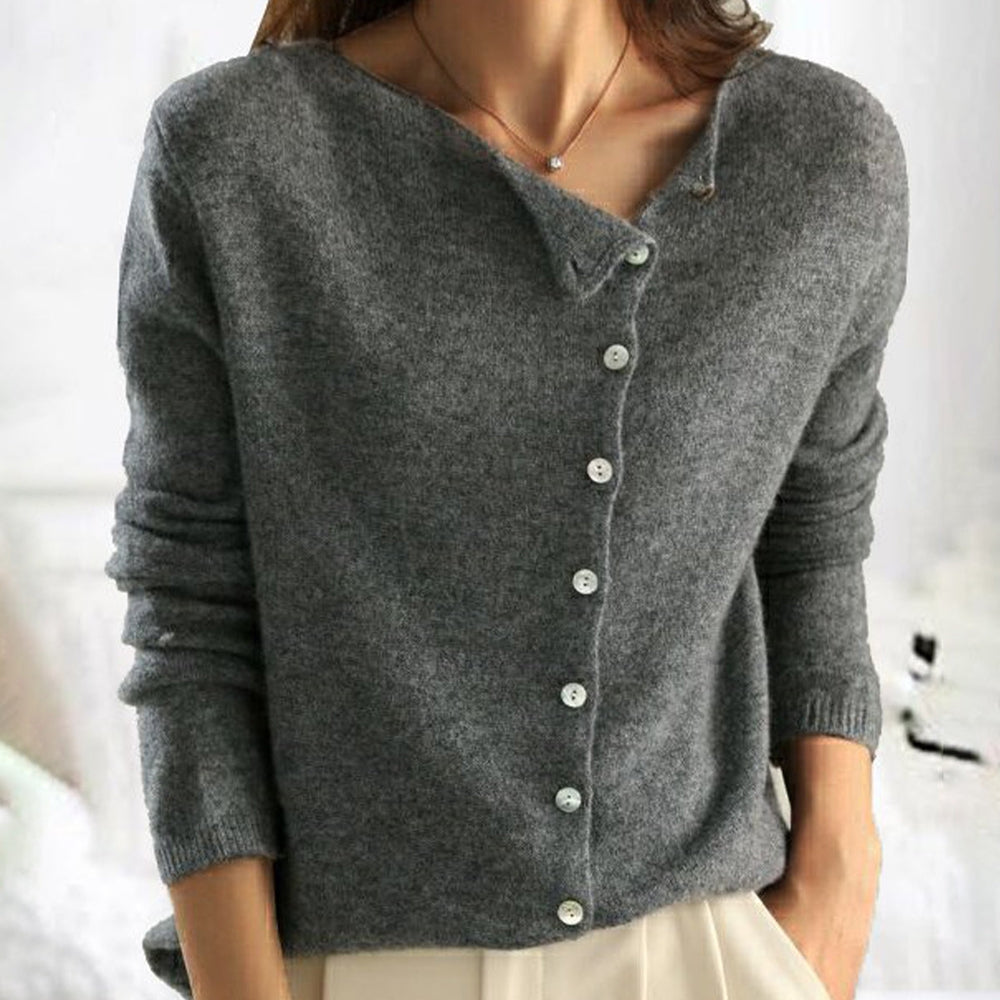 Cozy button sweater