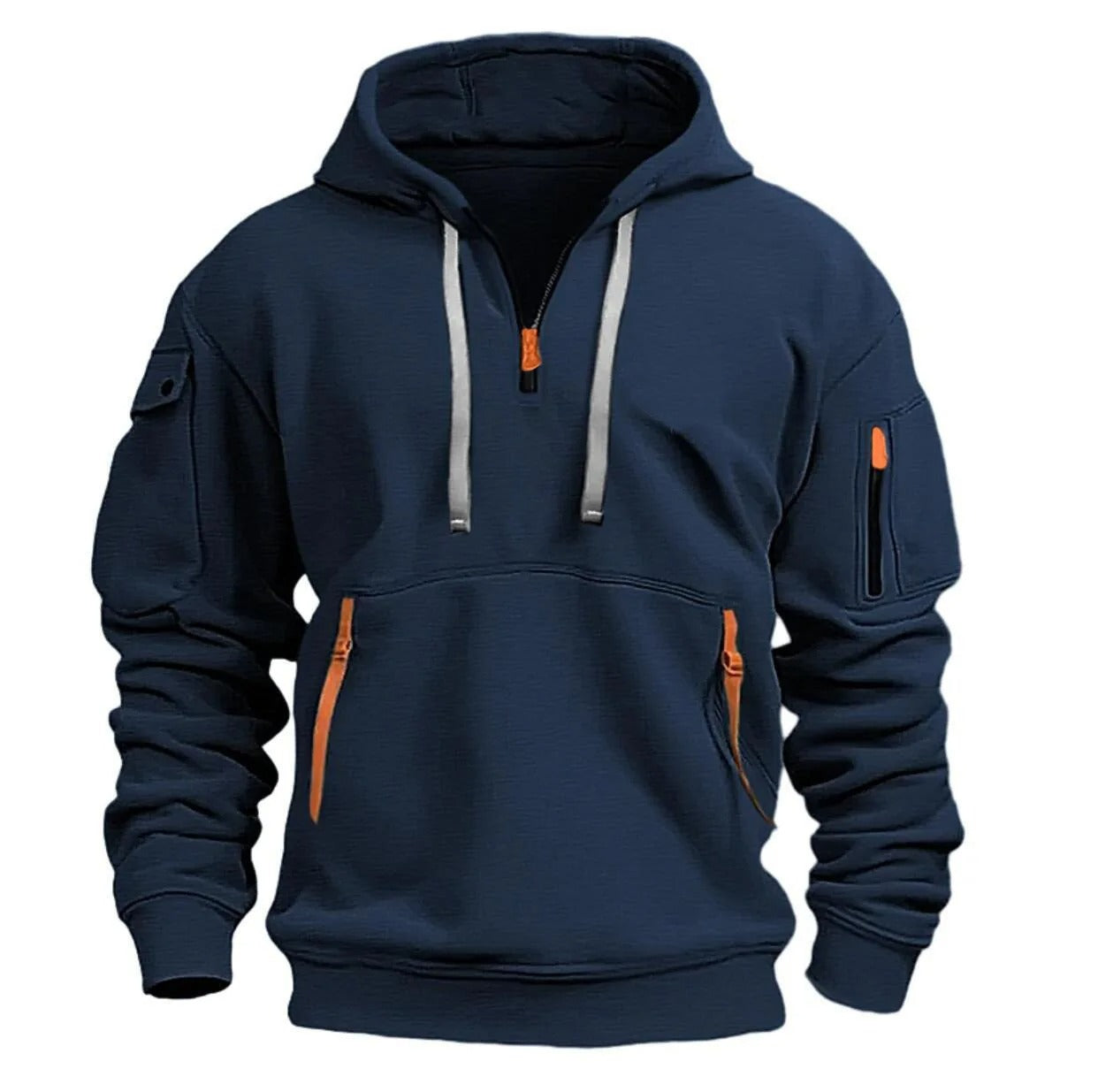 Half zipper hoodie