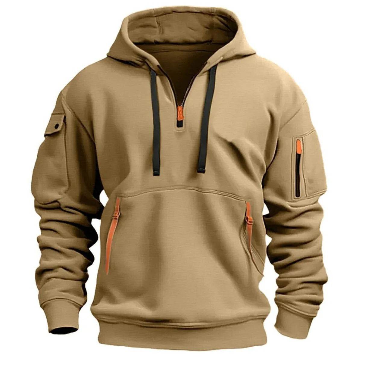 Half zipper hoodie