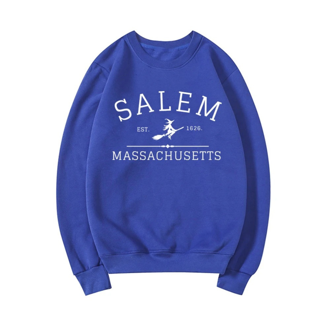 Casual Sweatshirt Met Salem Massachusetts Ontwerp - Dames Trui