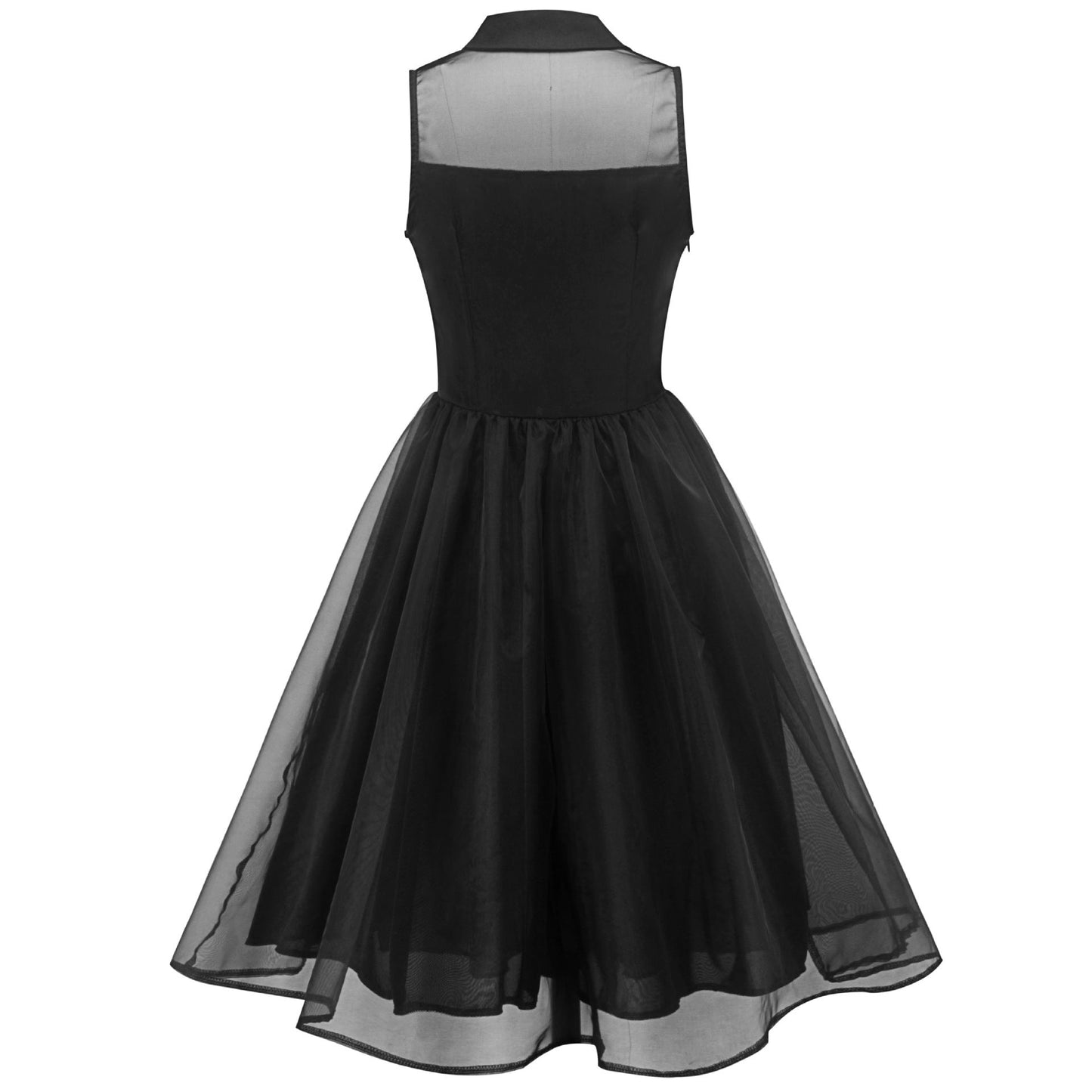 Seductive black summer dress for women