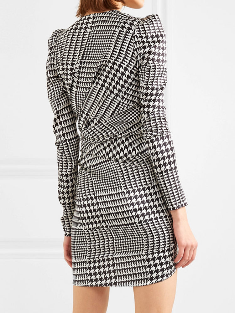 Deluxe temperament slim waist long sleeve
