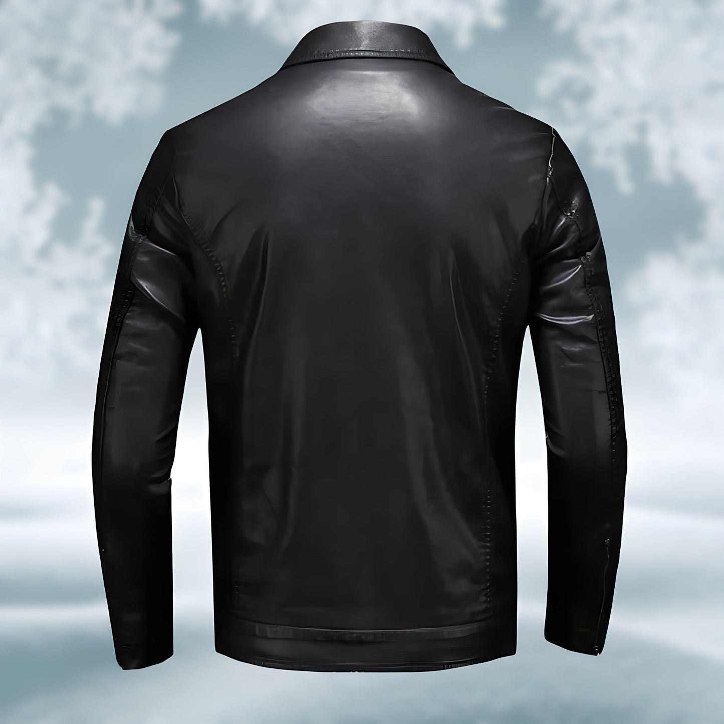 Men's leather jacket genuine leather premium