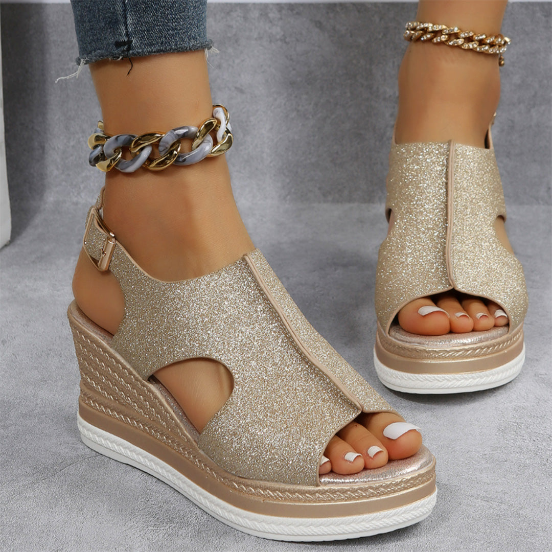 Modieuze sandals Met Sleehak