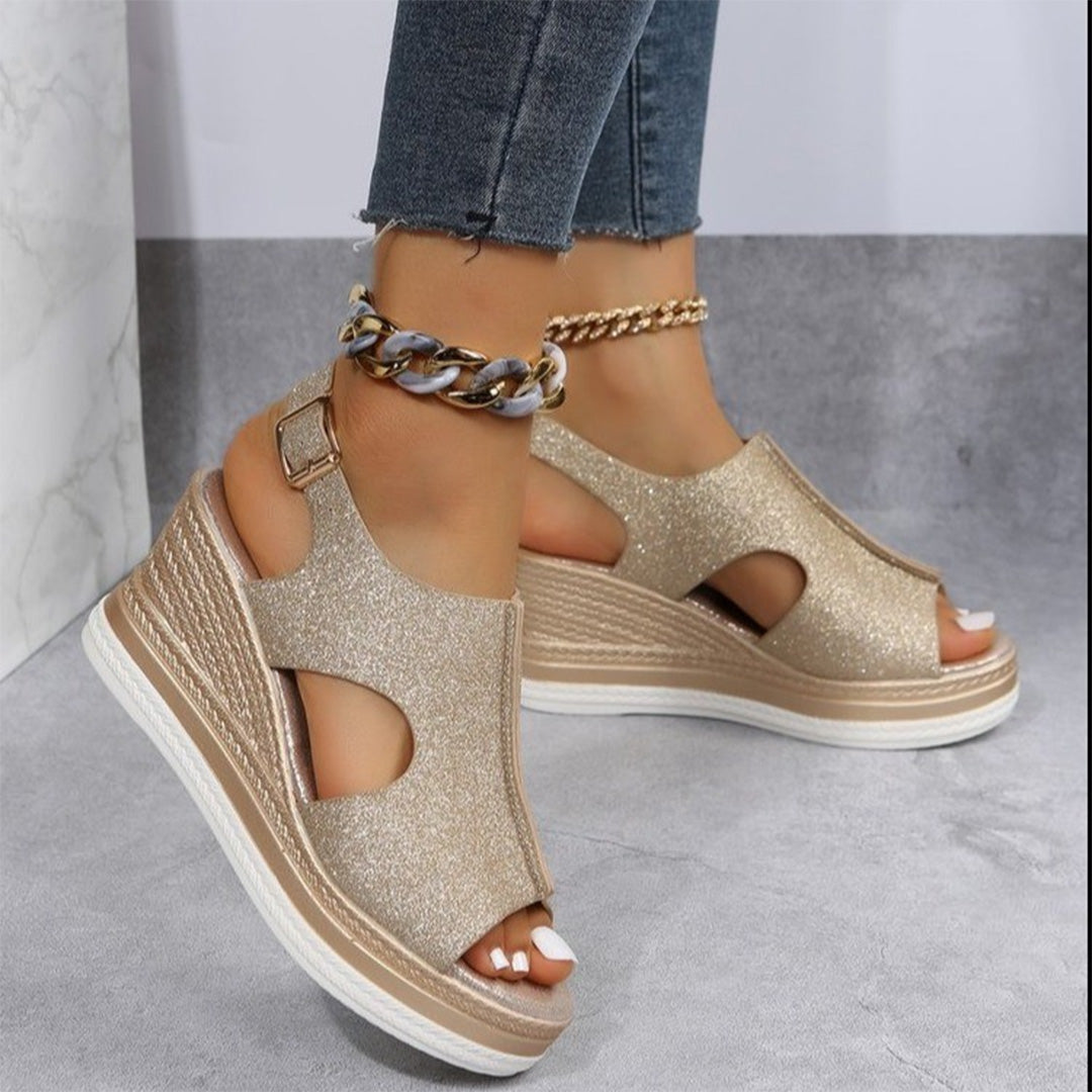 Modieuze sandals Met Sleehak