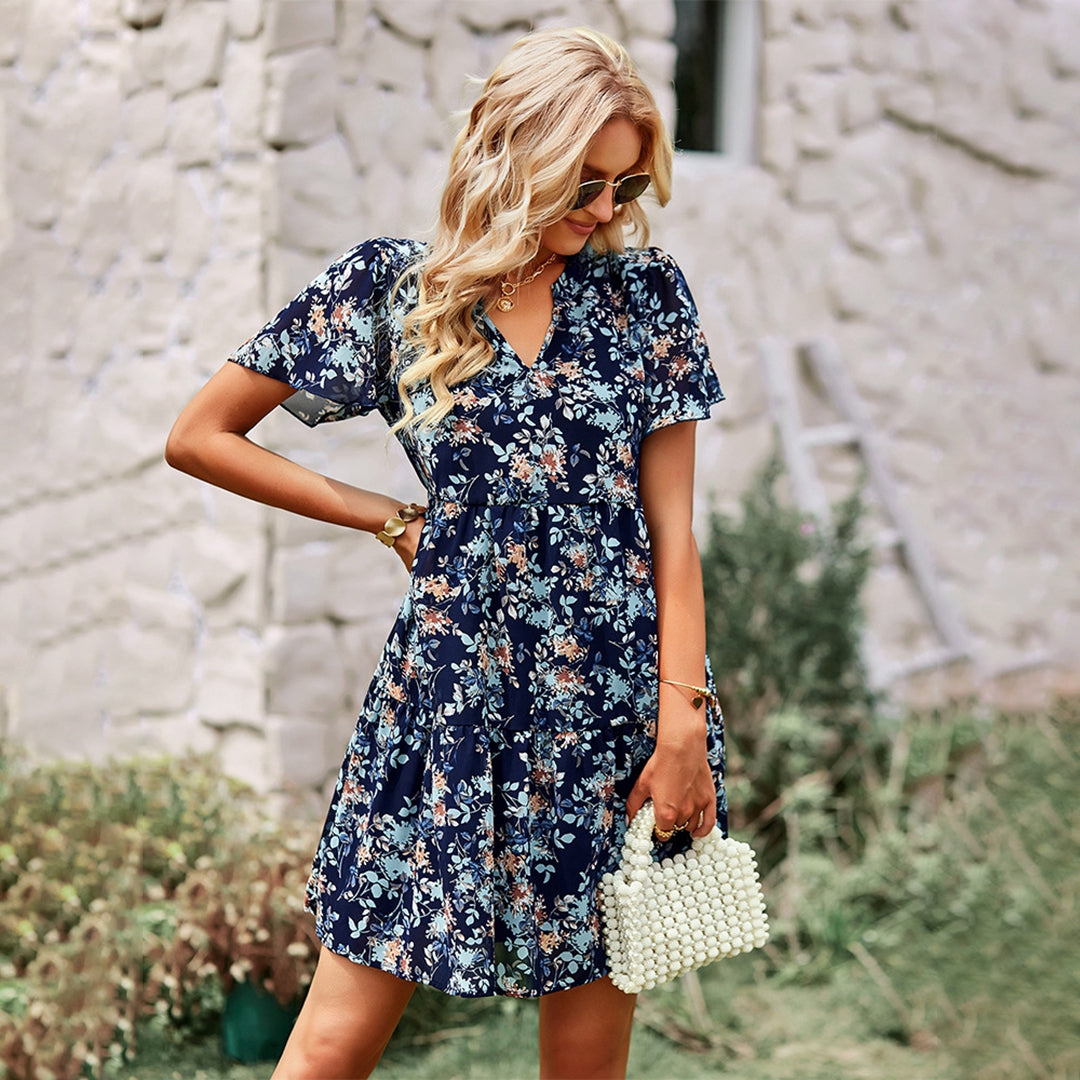 Gebloemde Mini Jurk