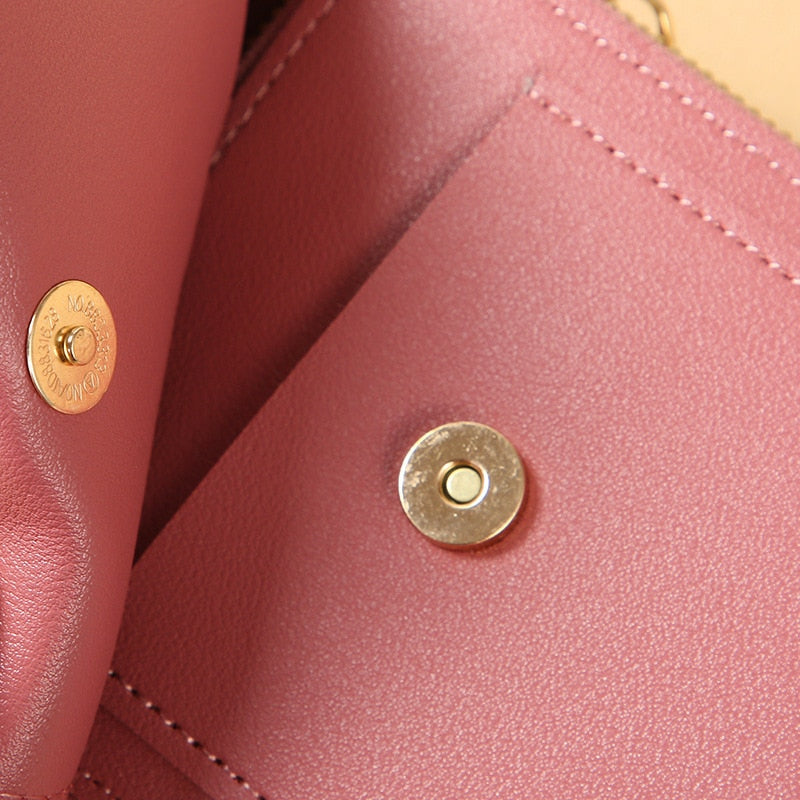 Leather smartphone clutch | ladies handbag with touchscreen window