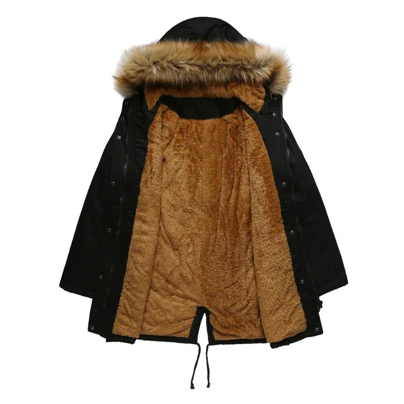 Long parka with bobble