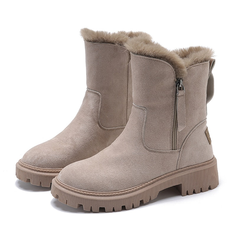 Women's ankle-high snow boots