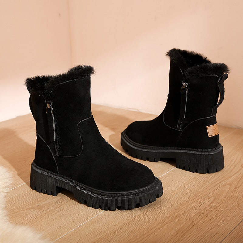 Women's ankle-high snow boots