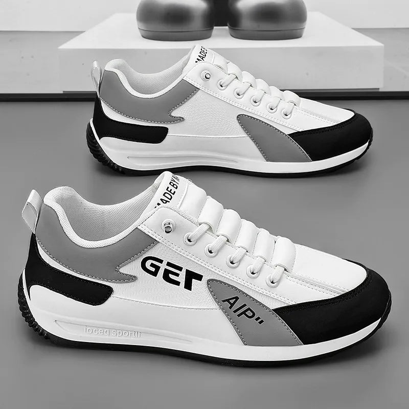 High quality sneakers Trend Pu leather Breathable