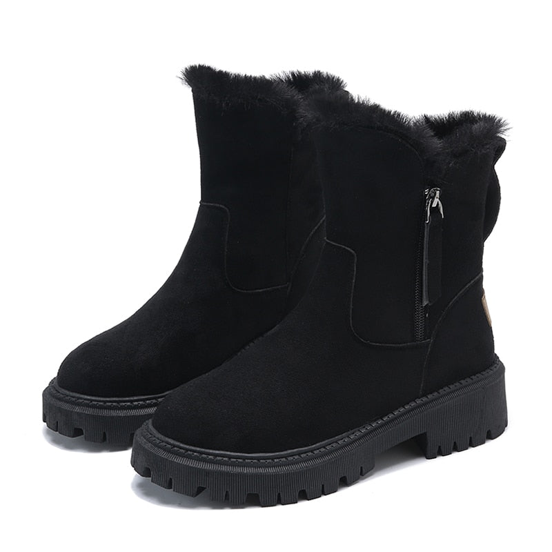 Women's ankle-high snow boots