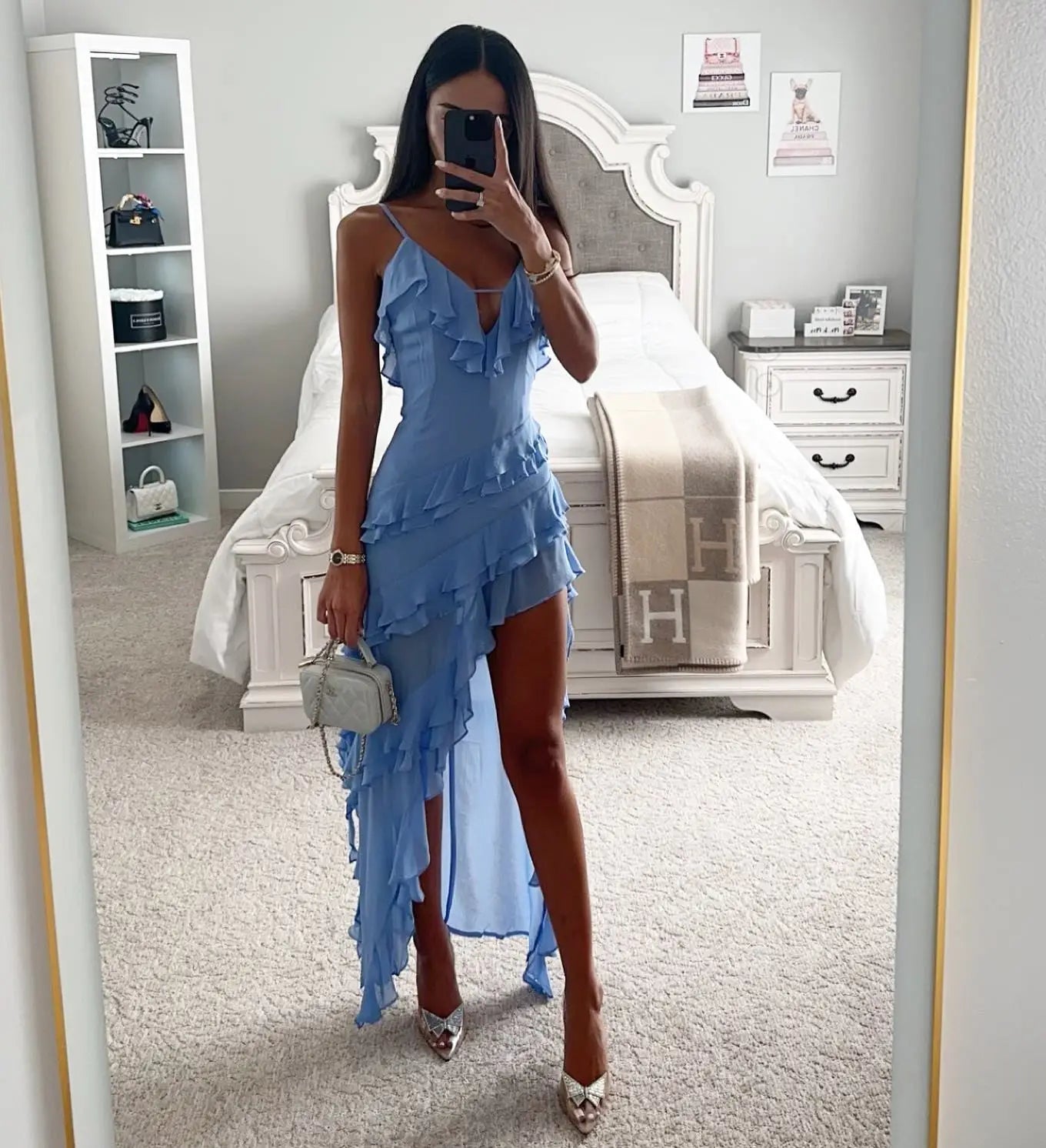 Elegant asymmetrical dress