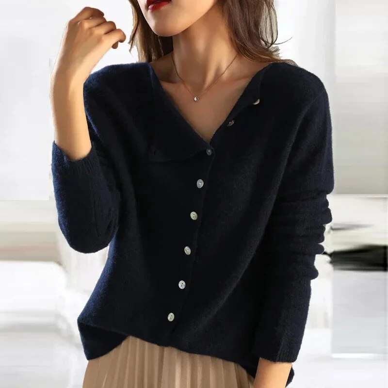Cozy button sweater