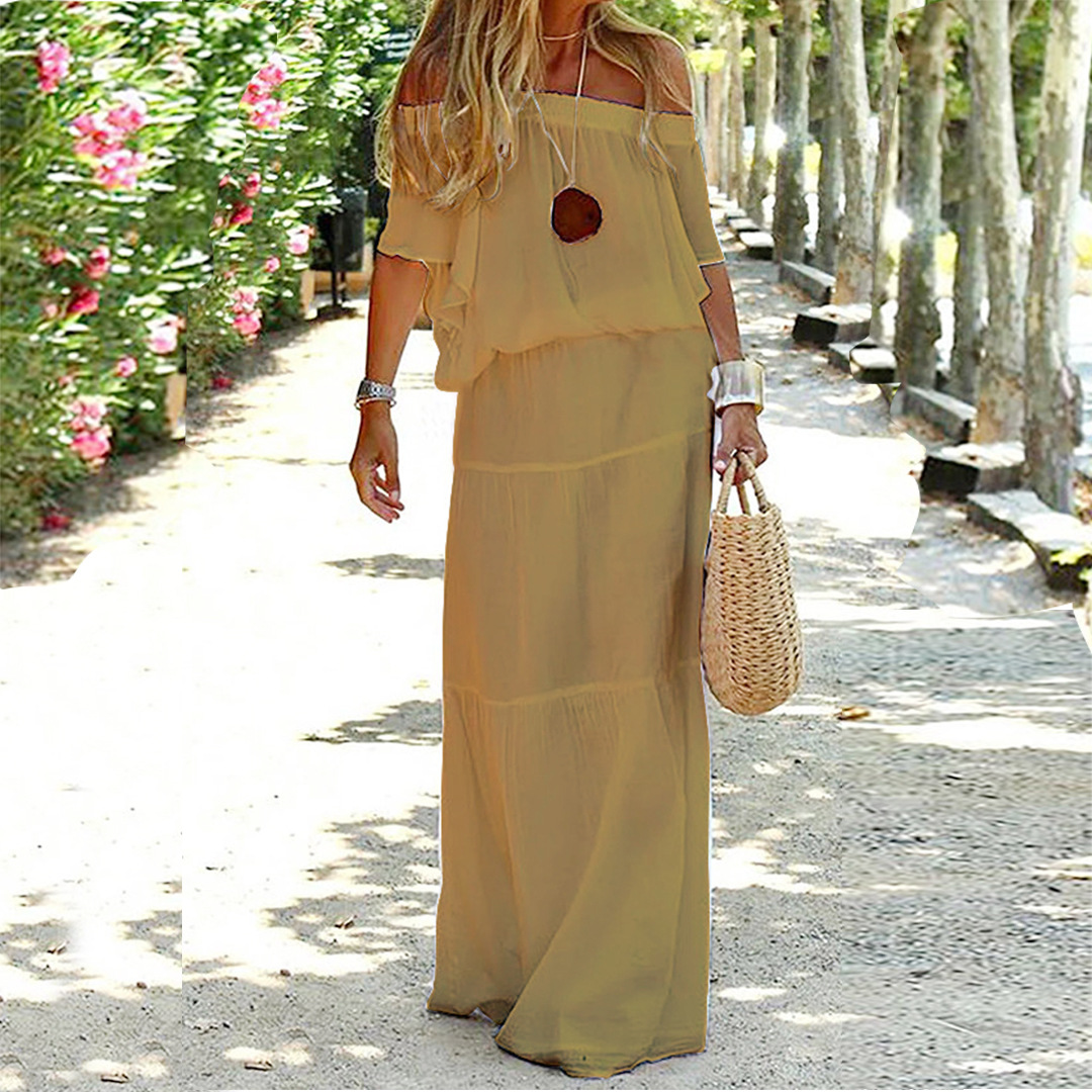 Elegant long summer dress