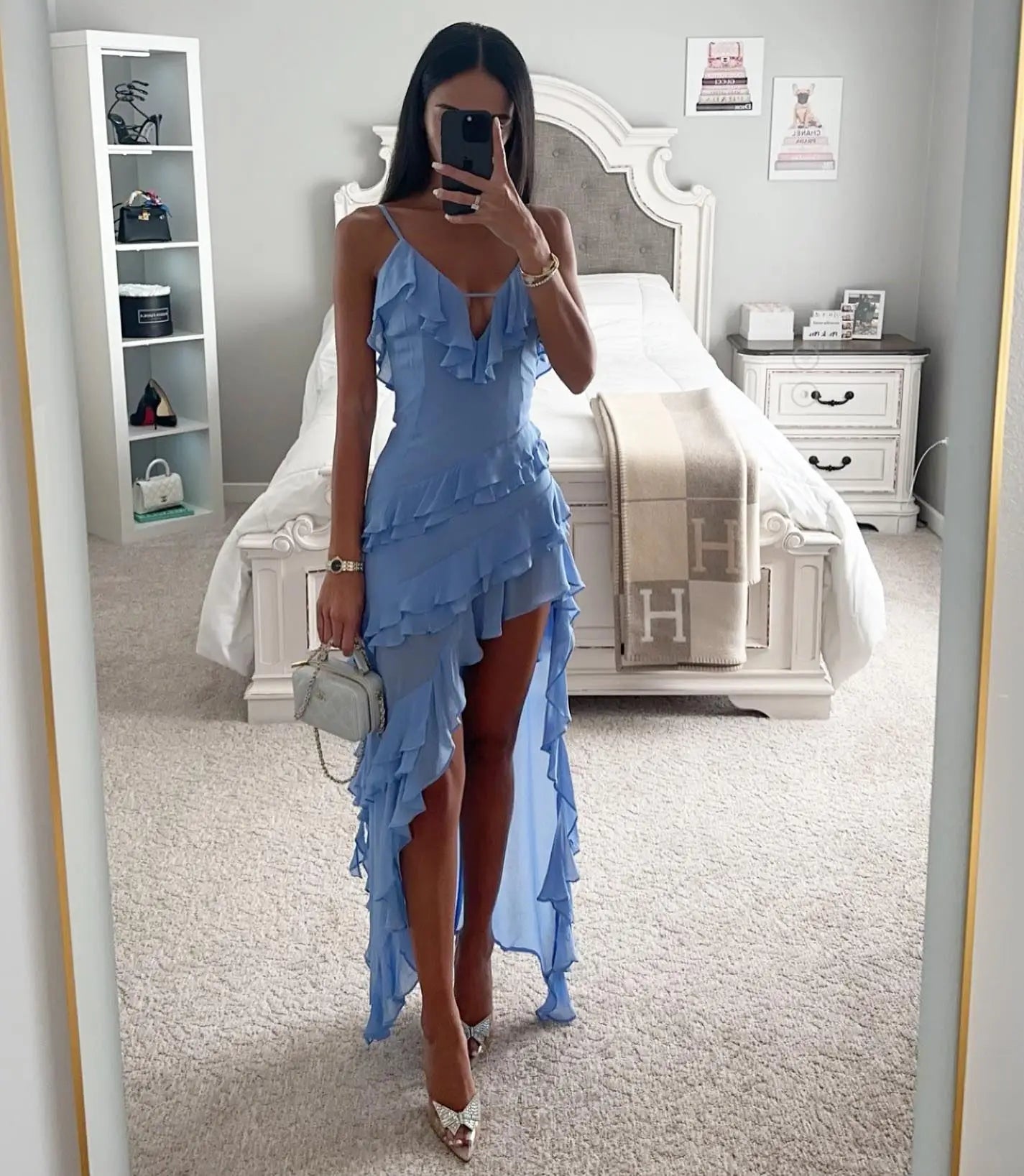 Elegant asymmetrical dress