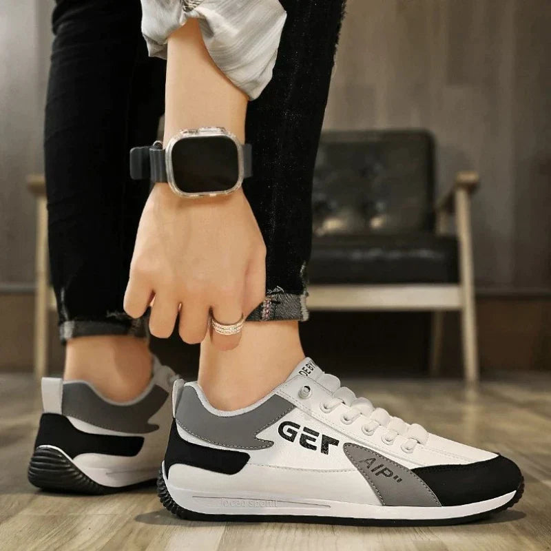 High quality sneakers Trend Pu leather Breathable
