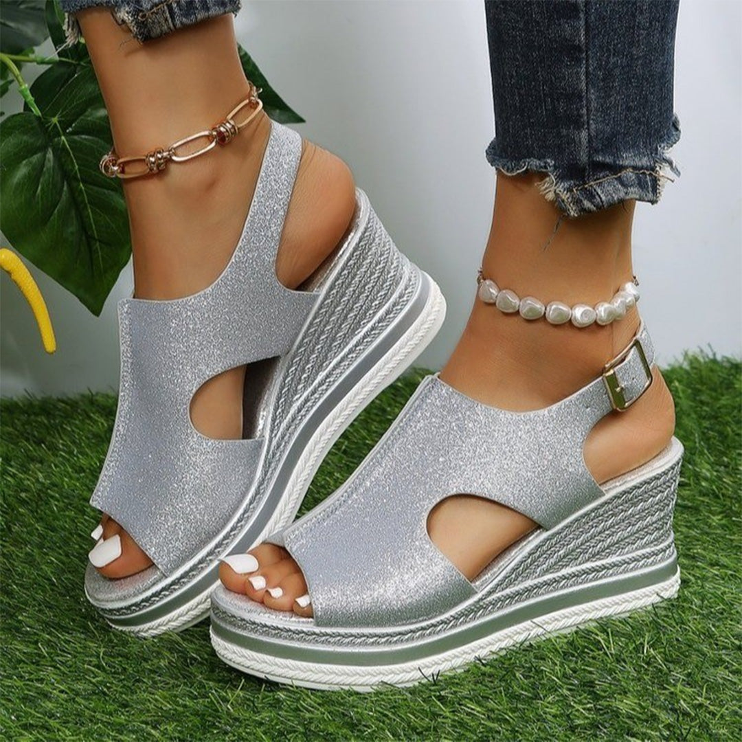 Modieuze sandals Met Sleehak