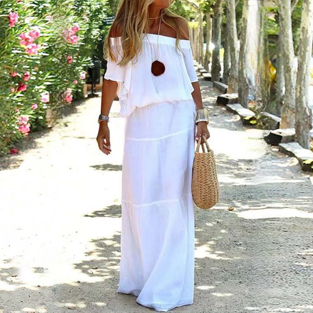 Elegant long summer dress