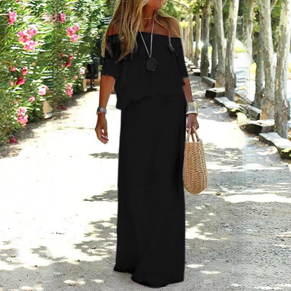 Elegant long summer dress