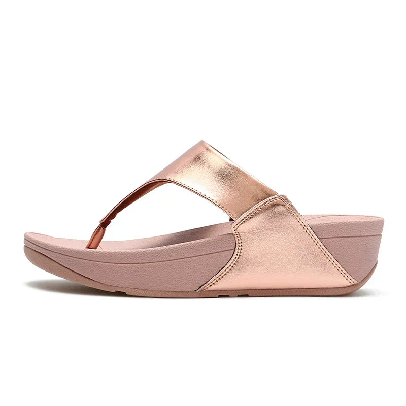 Faux leather sandals for women
