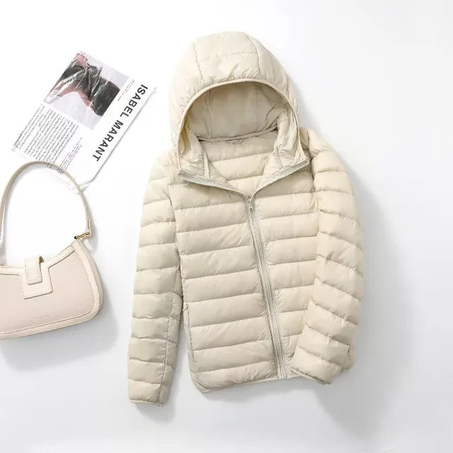 Ultralight wearable down jackets for women