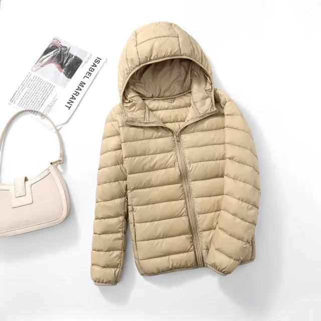 Ultralight wearable down jackets for women