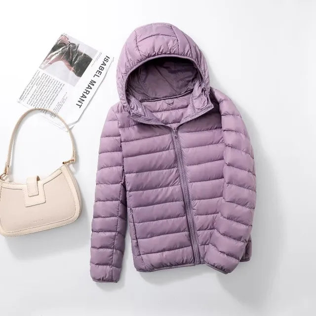 Ultralight wearable down jackets for women